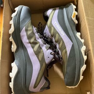 Merrell Women's Athletic Shoes - Olive and Lavender